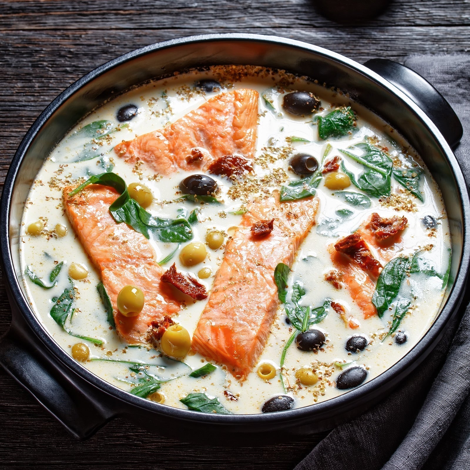 Creamy Mediterranean Salmon 🐟