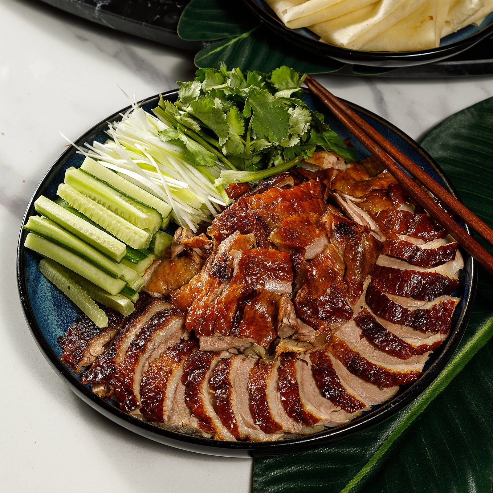 Crispy Duck with Mandarin Pancakes