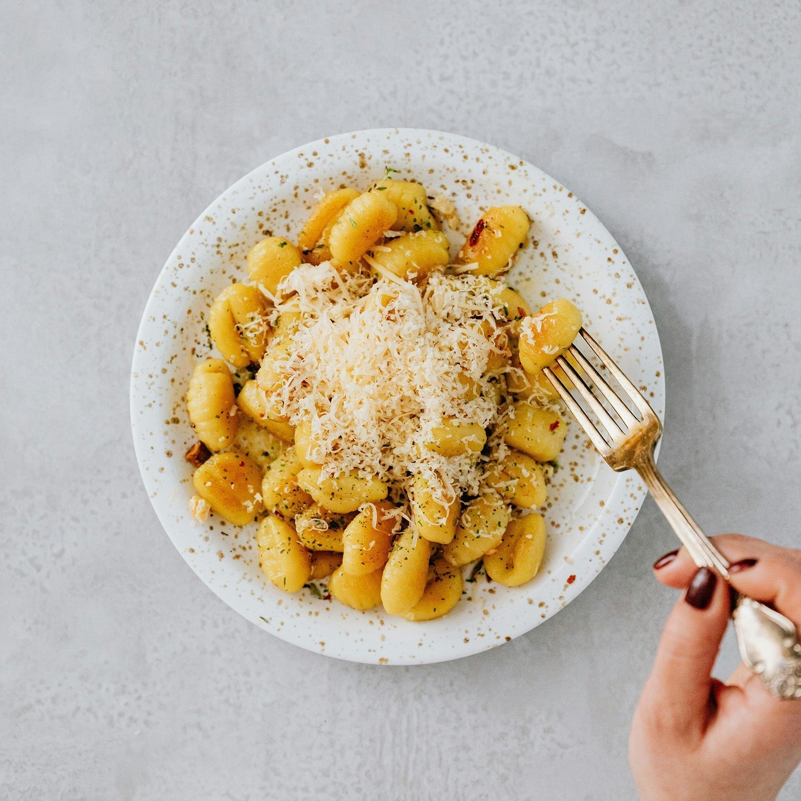 Crispy Garlic Butter Gnocchi with Fresh Herbs