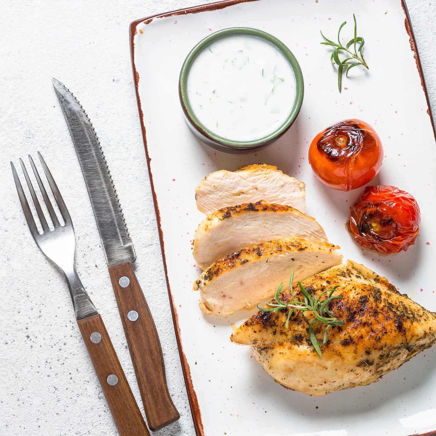 Greek Chicken with Tzatziki Sauce 🍗