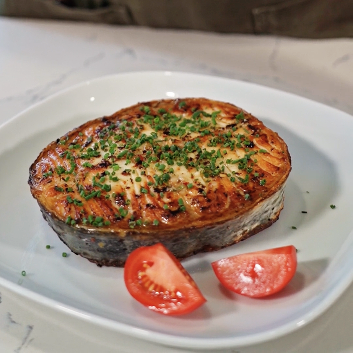 Herb-Crusted Salmon Steak