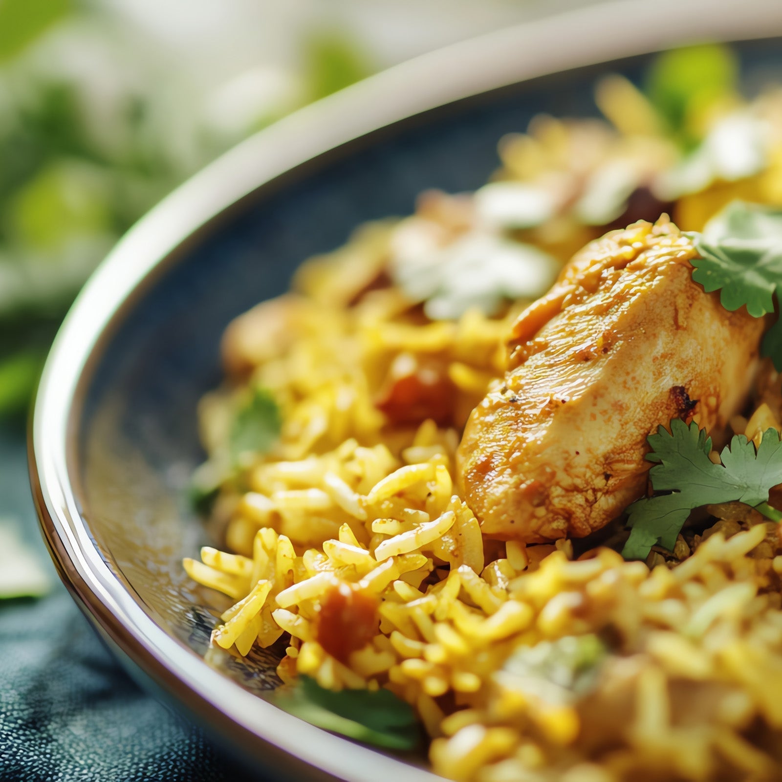 Spiced Chicken Pilaf with Golden Rice & Aromatic Spices