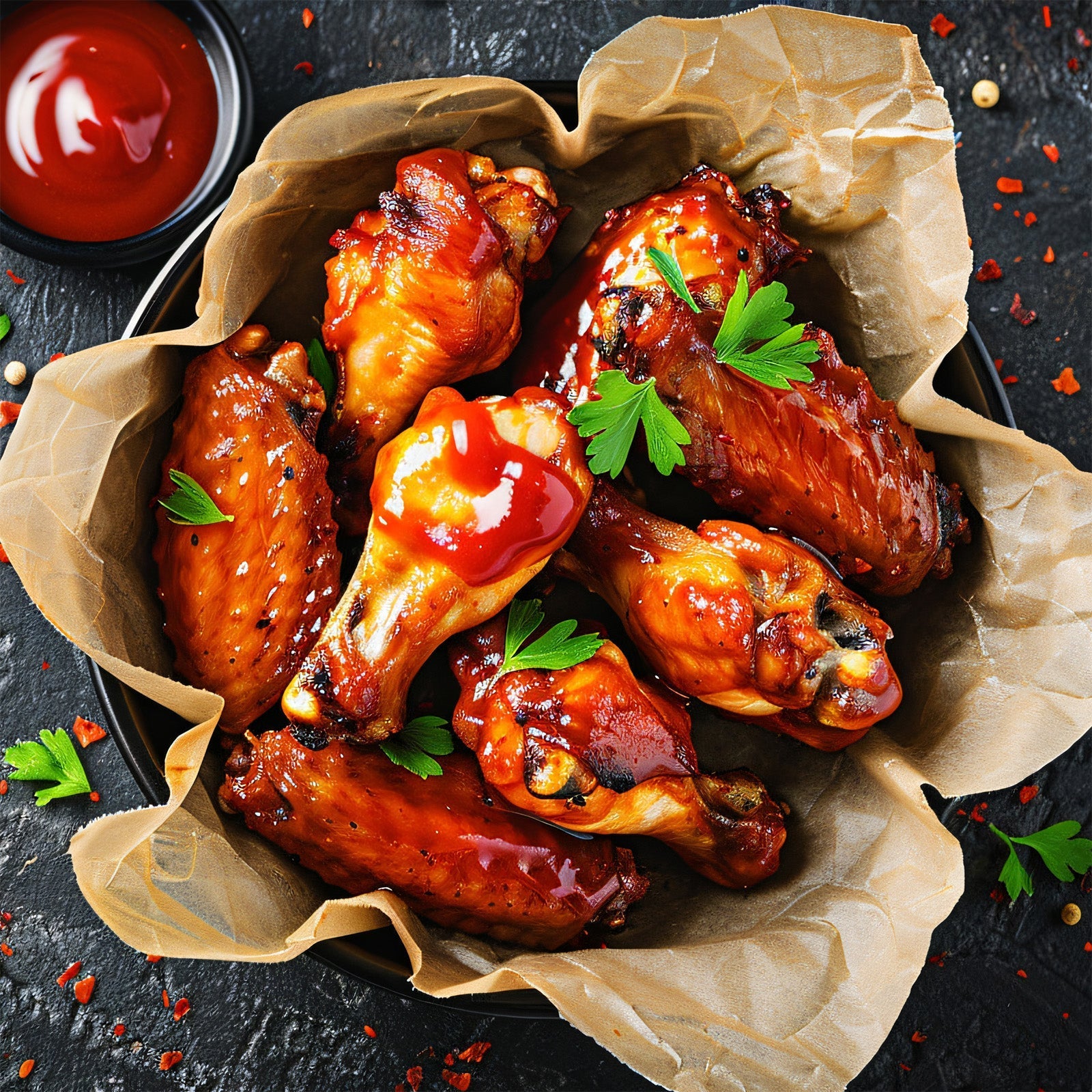 Sticky Glazed Chicken Wings 🍗