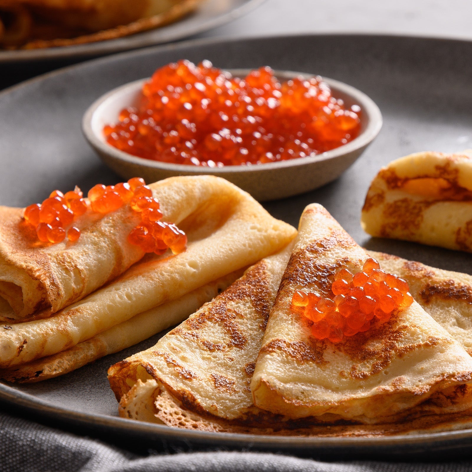 Yeast Blini with Red Caviar