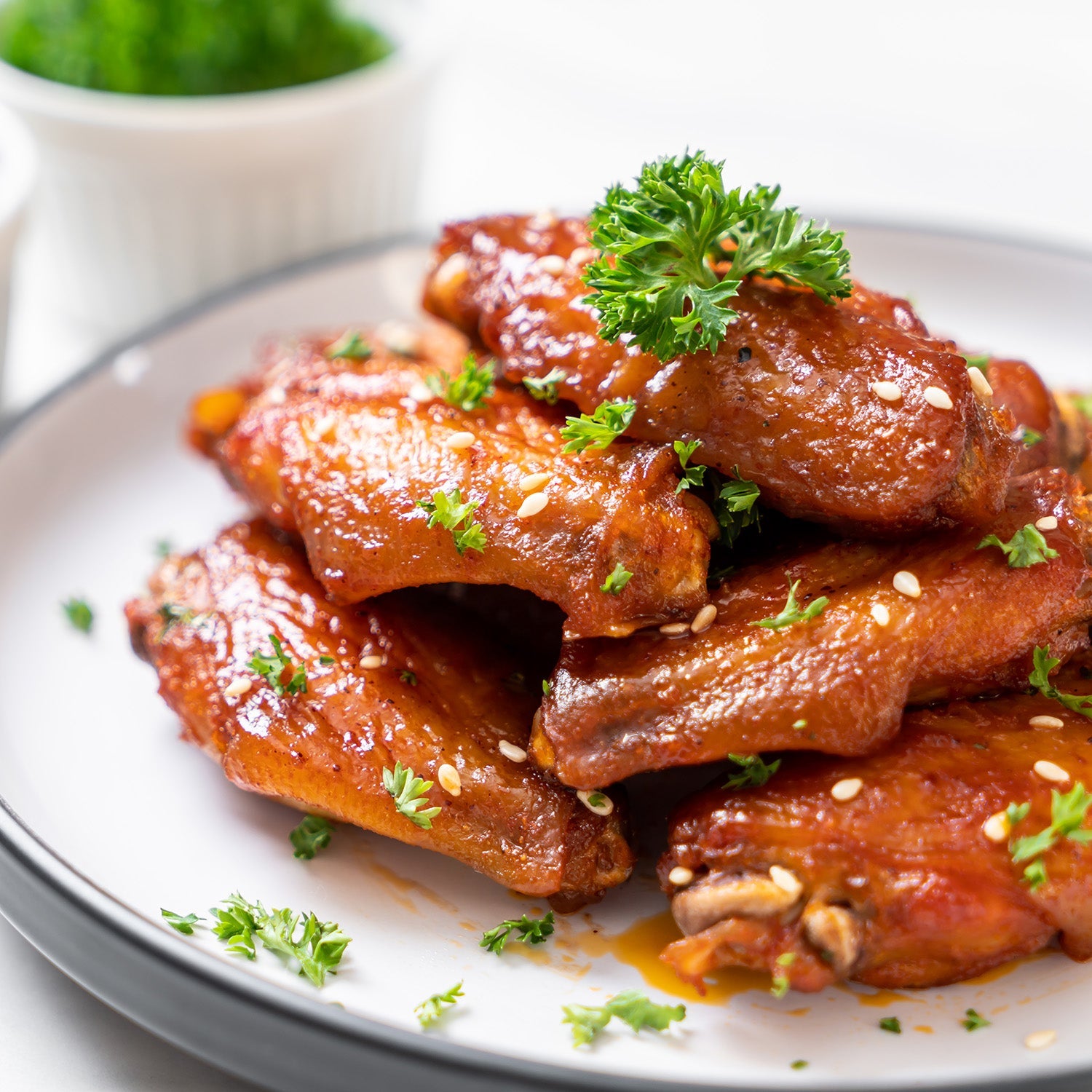 Caramel Sauce Chicken Wings: Super Bowl Favorite Paired with Tortellini Roma Salad