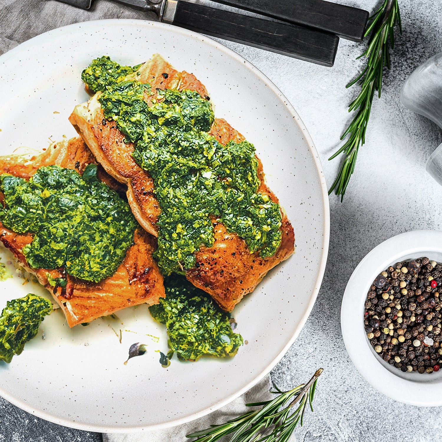 Roast side of salmon