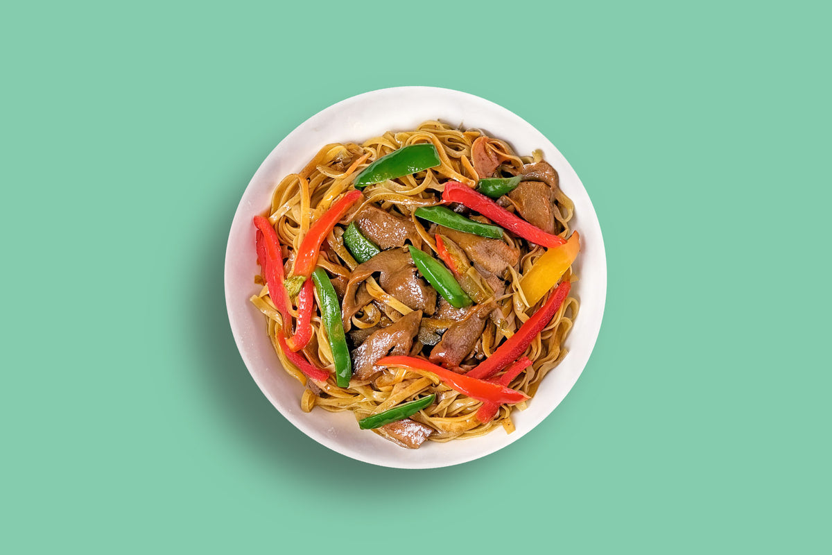 Ginger fusion noodles ready meal by Zina's Fine Foods