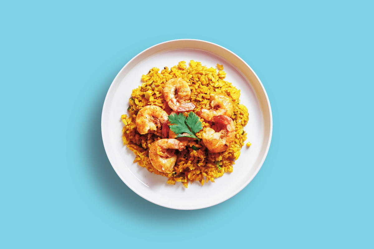Mexican shrimp and rice ready meal by Zina's Fine Foods